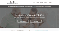 Desktop Screenshot of memphisdermatology.com